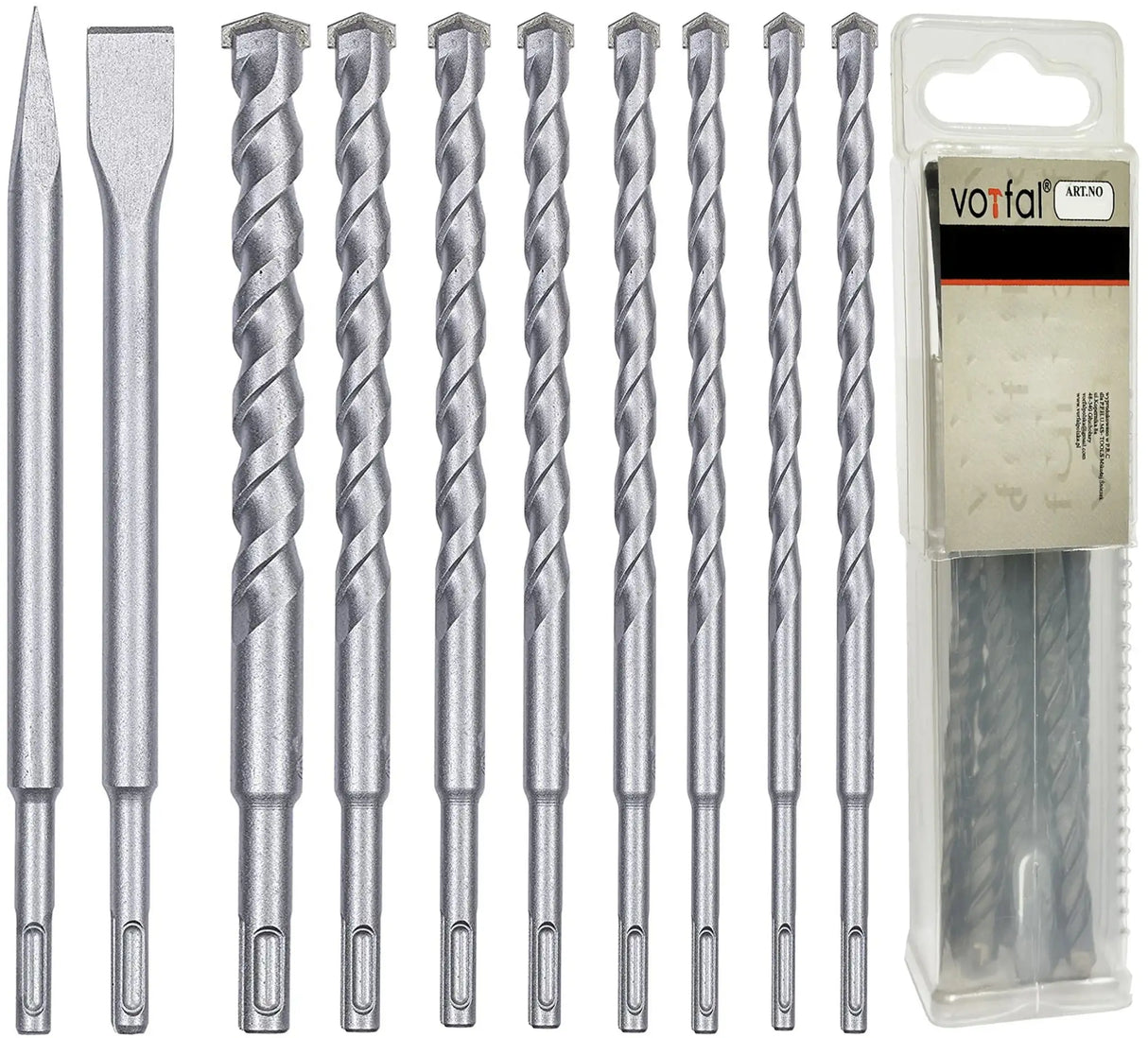 10-piece concrete drill SDS Plus chisel set drill 5 - 16 mm stone drill tip