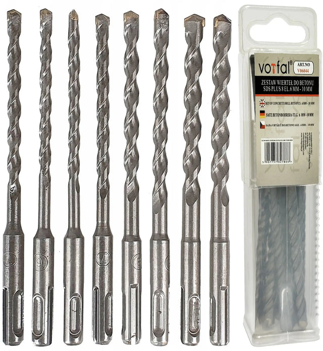 8tlg Betonbohrer SDS Plus Set