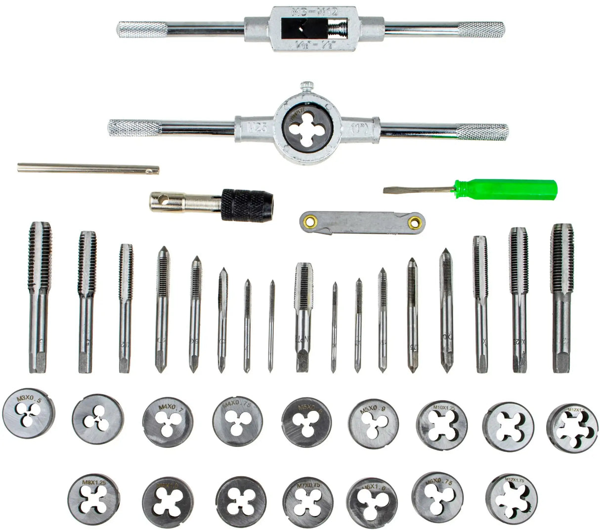 Thread cutter set 40-piece thread cutter threading die M3-M12