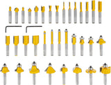 Milling set wood router wood milling cutter 35 pcs. Milling cutter 8mm groove cutter rounding cutter