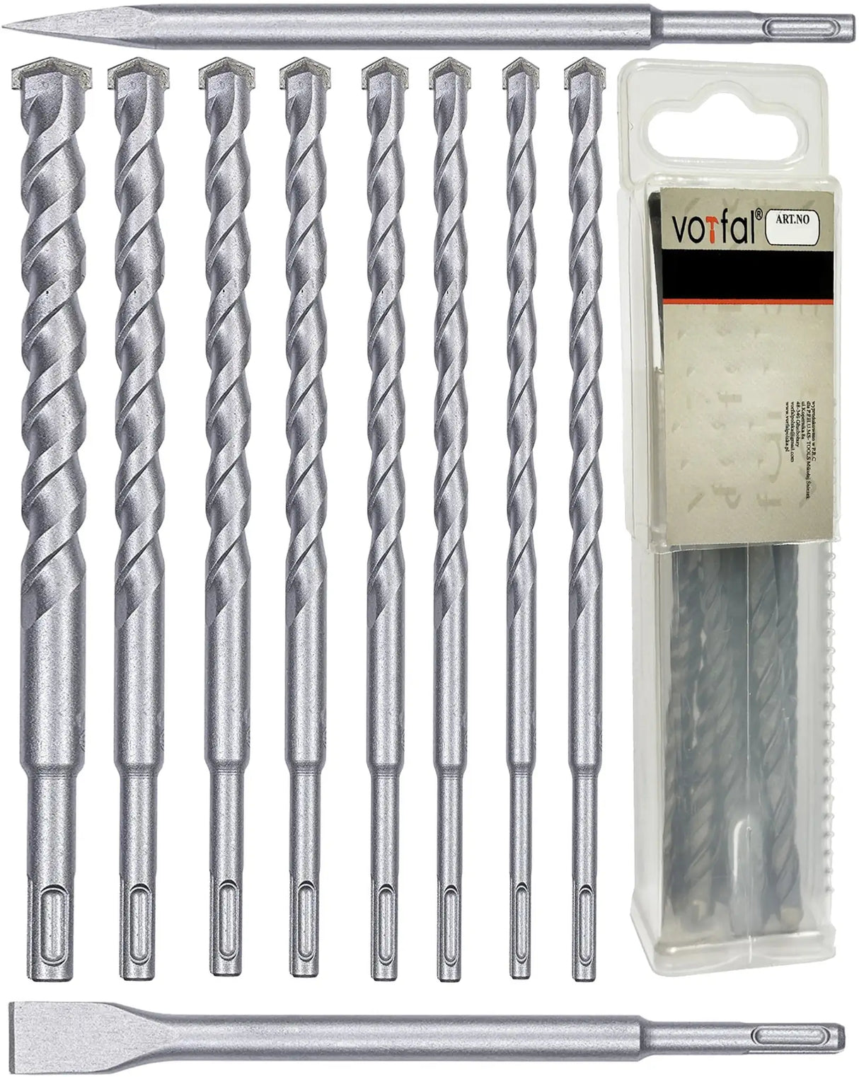 10-piece concrete drill SDS Plus chisel set drill 5 - 16 mm stone drill tip