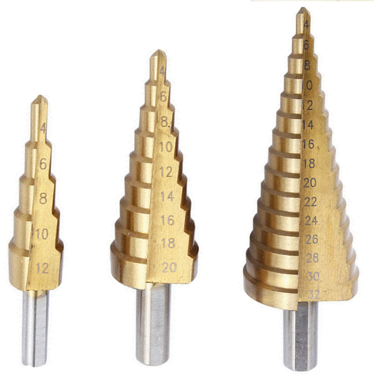 Step drill 4-32mm cone drill 3-piece set HSS cone drill countersink TITAN