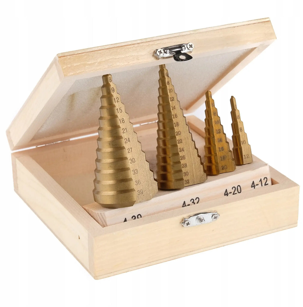 Step drill 4-39 mm cone drill 4-piece set HSS cone drill countersink TITAN